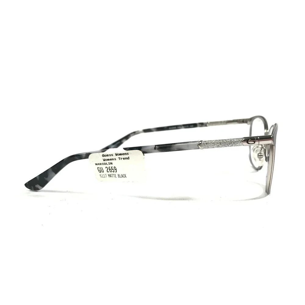 Guess GU2659 002 MATTE Eyeglasses Frames Black Gray Round Full Rim 51-17-140